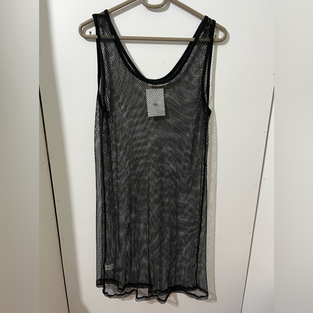 Fishnet midi dress